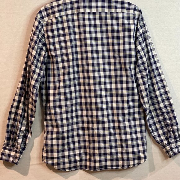 Rodd & Gunn Shirt Mens L Button Front Sports Fit Blue White Plaid Colorful - Picture 12 of 14